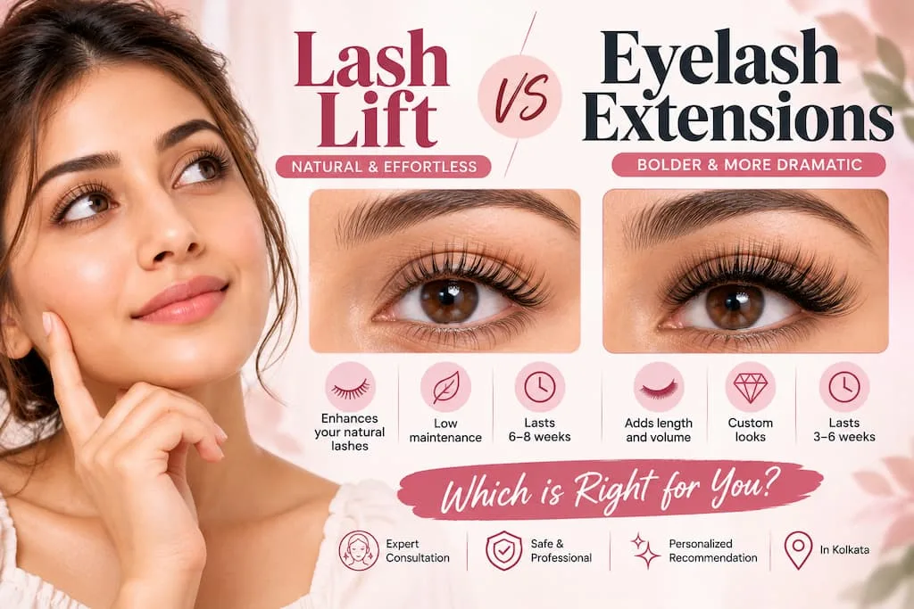  Lash Lift vs Eyelash Extensions in Kolkata: Cost, How Long They Last, and Which to Choose