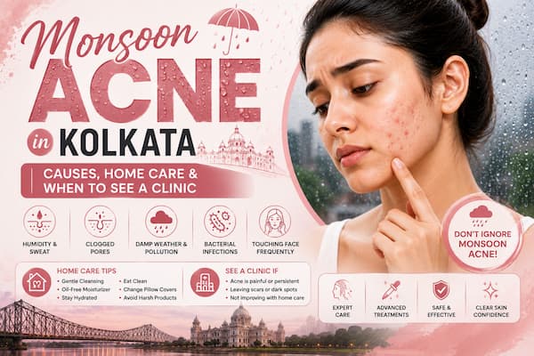 Monsoon Acne in Kolkata: Causes, Home Care & When to See a Clinic