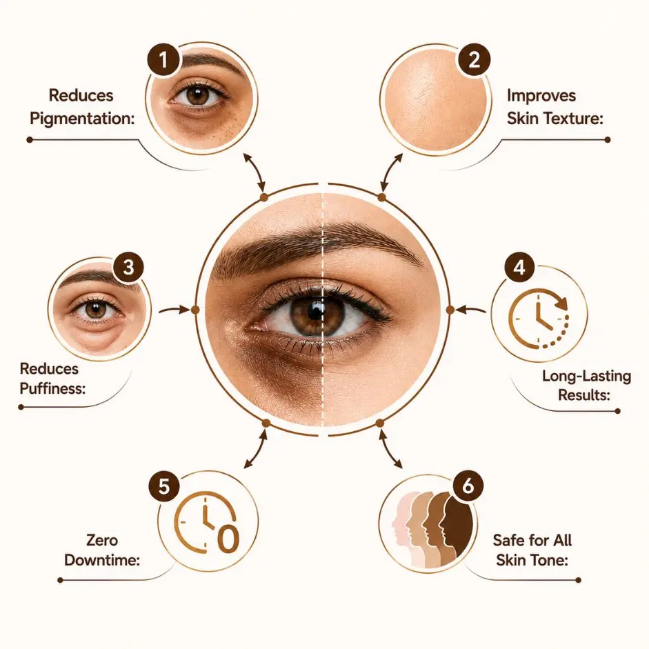 Benefits of Under Eye Dark Circle Treatment at Truly Permanent Beauty Kolkata